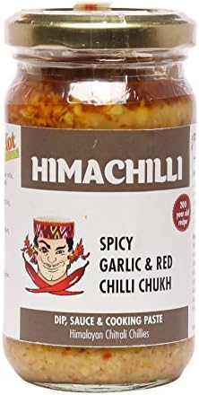 HIMACHILLI Traditional Spicy Garlic & Red Chili Chukh - Pack of 1, (200gm)