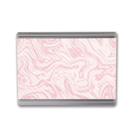 Image of MightySkins Carbon Fiber Skin Compatible with Microsoft Surface Laptop Go 3 (2023) Full Wrap Kit - Silky Pink | Protective, Durable Textured Carbon Fiber Finish | Made in The USA