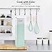 COOK WITH COLOR Silicone Whisks for Cooking, Stainless Steel Wire Whisk Set of Two - 10” and 12”, Heat Resistant Kitchen Whisks, Balloon Whisk for Nonstick Cookware - Rose Gold and Mint Green