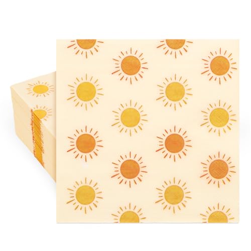 Serviettes premier voyage autour du soleil pour éviter le nettoyage après anniversaire