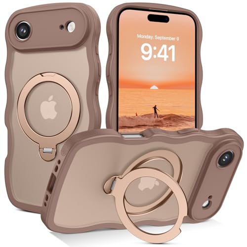 Coque iPhone 17 Air VENINGO marron désert fine et magnétique de 6,5 pouces