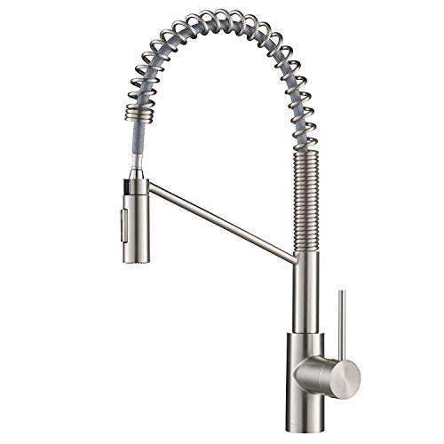 Kraus Kpf-2631Sfs Oletto Single Handle Commercial Kitchen Faucet, 21.85 Inch, Pull Down Stainless Steel #TOP15