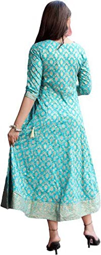 Image of A UNIQUE Women Embroidered Rayon Anarkali Kurta
