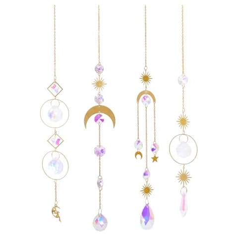 EDWINENE Crystal Sun Catchers with Gold Accents Cover