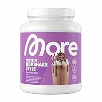 MORE Protein Milkshake, Trinkschokolade, 600 g, Mix aus Whey Konzentrat und Casein ideal zum Muskelaufbau und -erhalt, mit Laktase - made in Germany