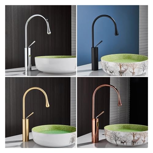 Robinet de lavabo chrome à commande chaud et froid avec bec rotatif 360 - 5