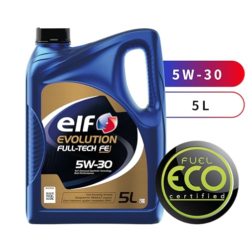 ELF Evolution Full-Tech FE 5W30 Engine Oil ACEA C4 Low SAPS Fuel Economy Formula Synthetic High Performance Motor Oil Lubricant - 5L - Image 2