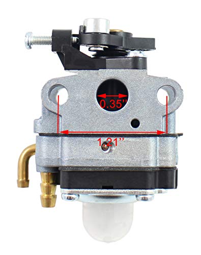 TB146EC Carburetor for Troy-Bilt TB146EC TB514CS TB514ES TB525CS TB525ES TB525ET TB539E TB575ES TB575SS TB590BC TBE515 TB144 TB425CS TB475SS TB490BC Edger Trimmer Part 753-05251 753-04296 - Thumbnail 2