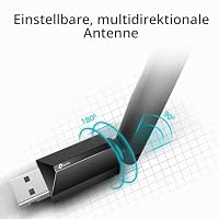 TP-Link Archer T3U Plus AC1300 High Gain USB WLAN Stick Adapter mit High-Gain Antennen(bis zu 867 Mbit/s 5GHz, 400 Mbit/s 2,4GHz, Kompatibel mit Windows 11/10/8.1/8/7 – Ansicht 5