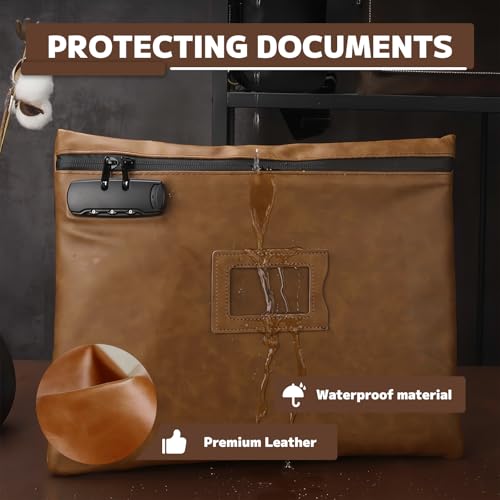 Bolsa de documentos para sellos de notario fabricada con lona textil blindada 6