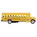 VICASKY 2pcs Alloy School Bus for Ages Pull Back Simulation Vehicles with Metal Body Realistic Design for Boys and Interactive Play
