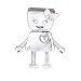 Produktbild FUNSHOPP Charm-Perle mit Roboter-Motiv Bella Bot, Frühjahr 2018, mit rosa Emaille, aus 925er Silber, Bastelzubehör, geeignet für Original-Armbänder von Pandora