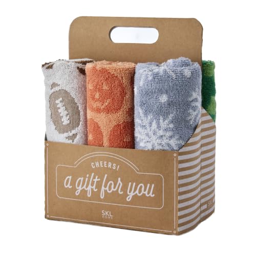 Image of SKL Home Seasonal Mixed Hand Towel Set-6pc, 100% Cotton Jacquard, Multi