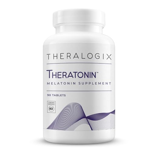 Theralogix Theratonin Melatonin Supplement - 90-Day Supply - Sleep Support Supplement - Melatonin to Aid a Good Night's Sleep - Supplement for Women to Support Fertility - NSF Certified - 90 Tablets
