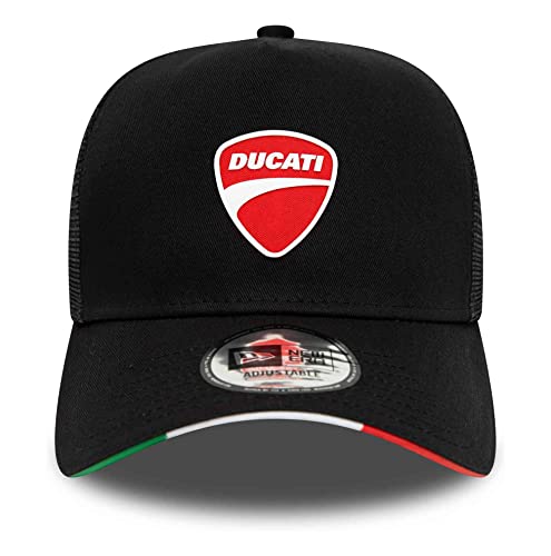  New Era - Cappellino Ducati E-Frame Trucker Snapback, Nero