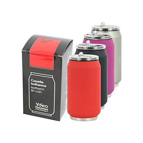 YOKO DESIGN 1289 - Botellín isotérmico (Acero Inoxidable, 13 cm) Cover