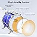 Kids Jazz Drum Set with Flashing Lights & Music – Interactive 5-Piece Drum Kit with Stool & Drumsticks, Early Musical Educational Toy for Boys and Girls