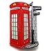 Telephone Booth, London Souvenir Fridge Magnet Toy Set 3D Resin Collection