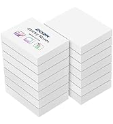 12 Blocs Notes Adhésives 76x76mm 6 Couleurs Vives - 720 Feuillets Sticky Notes Lot Multicolore