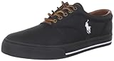 Polo Ralph Lauren Men's Vaughn Nylon Sneaker, Black, 9 D US