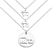 Zuo Bao Mama Bear and Baby Bear Necklace Set Mother Daughter Necklace Mom Jewelry (Silver-2 Cubs)