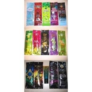 Tanning Lotion Sample Packets from Australian Gold Designer Skin Swedish Beauty California Tan Tanning Lotion Packettes Samples Packet LOT 16