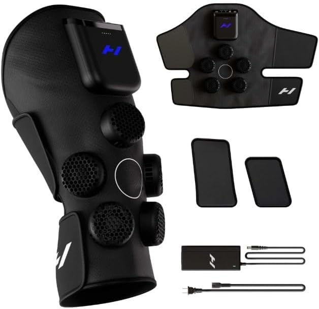 X2 Knee Advanced Heat and Cold Contrast Recovery Therapy Device | Help with Pain and Inflammation | Increased Range of Motion | FSA-HSA Eligible | 5 Levels of Compression | 2 Extenders | TSA