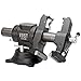 Yost Vises 760-DI Multi-Jaw Rotating Vise 6 Inch Jaw Width | 2 in 1 Multipurpose Bench and Pipe Vise | Secure Grip with Swivel Base | Made with a Combination of Ductile Iron & Hardened Steel