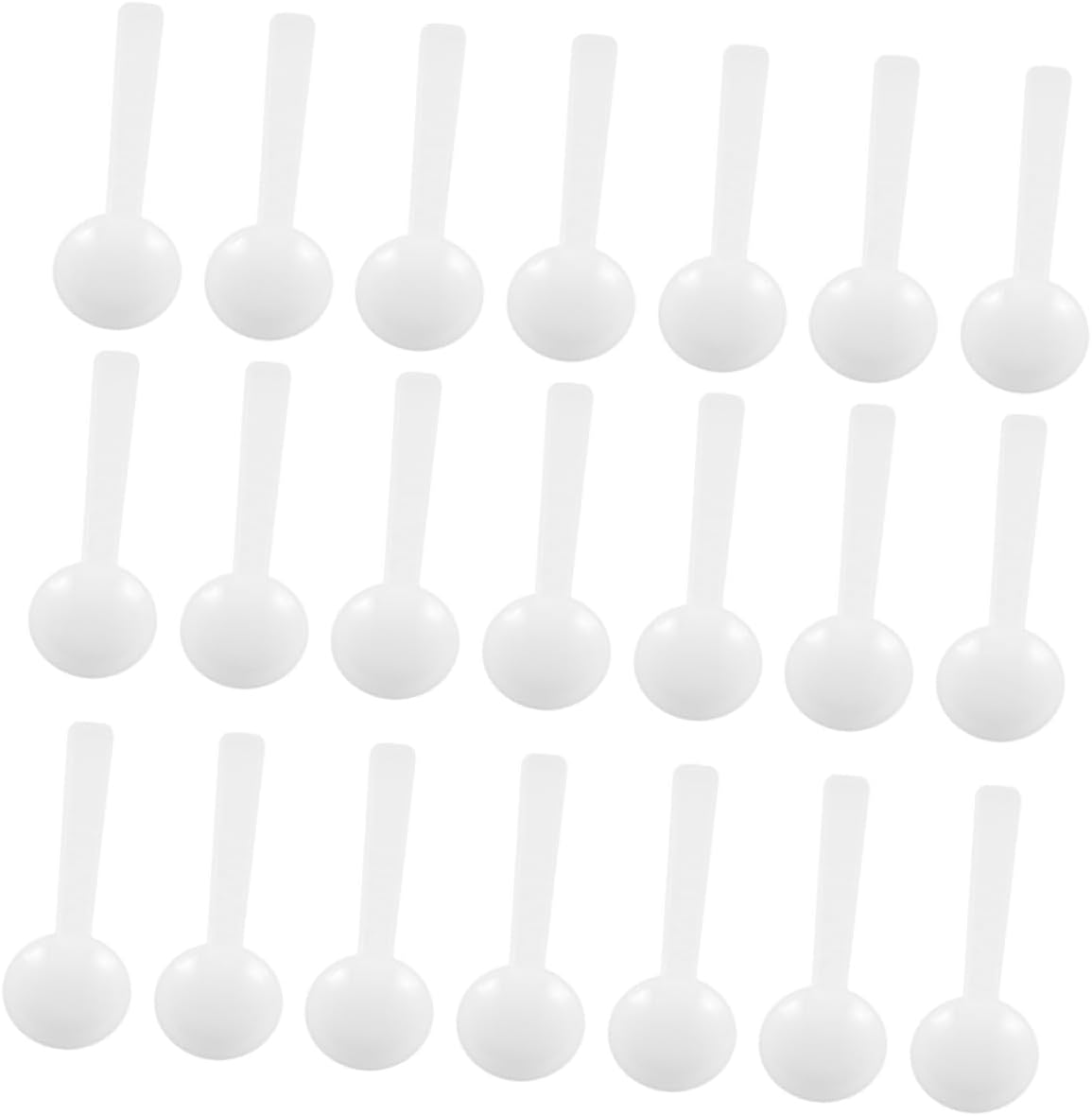 FOMIYES 120pcs Plastic Micro Measuring Scoop Disposable Plastic Labs Scoop for Precision Measurement