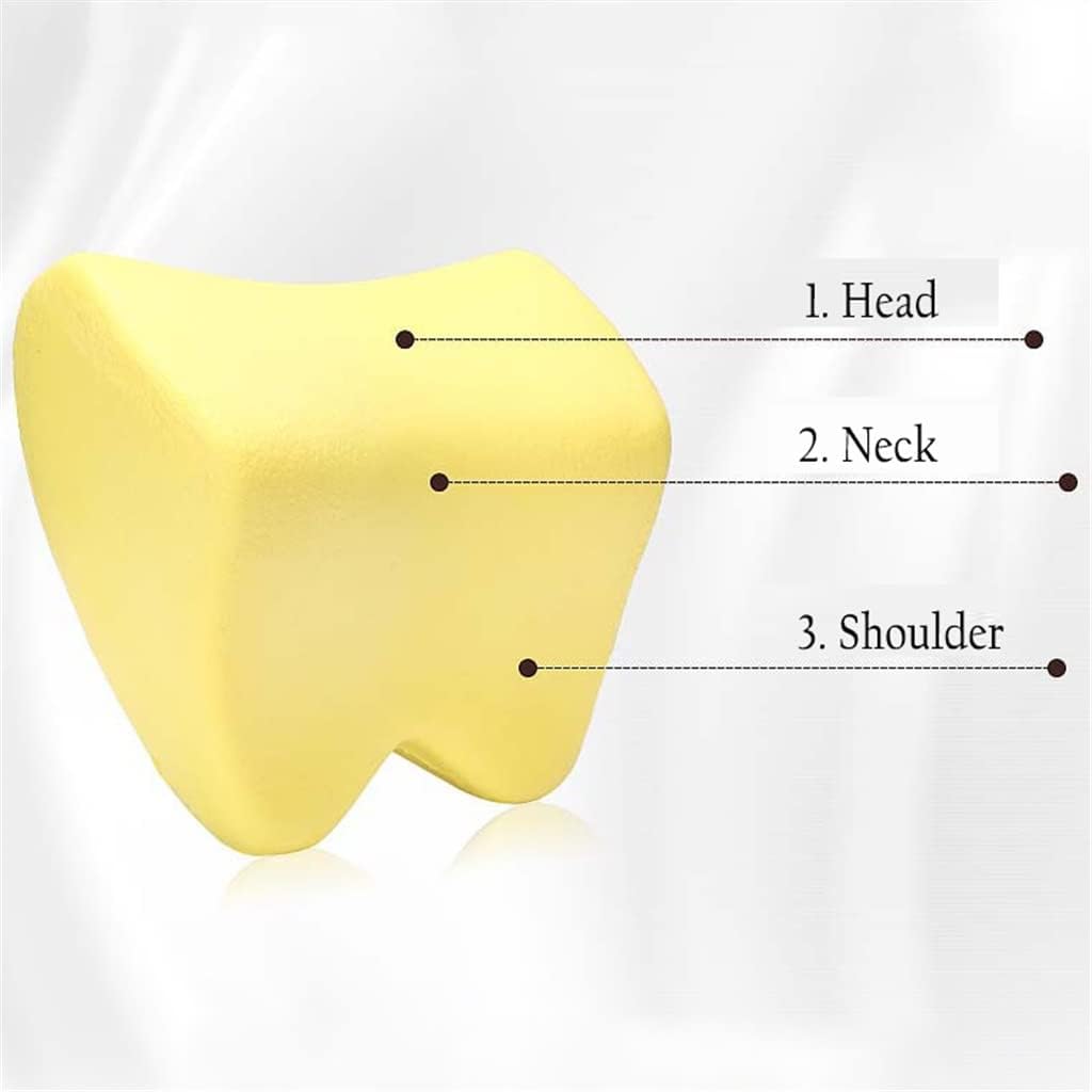 HBJWOV Car Neck Headrest Pillow Auto Seat Support Neck Protector Automobiles Seat Neck Rest Memory Cotton Waist Cushion