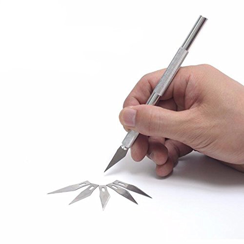 Mlife 50 Stück Ersatzklingen für Cutter, Präzision Craft Messer Ersatzklingen, No. 11 …