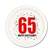 65TH BIRTHDAY DESSERT PLATE (8/PKG)