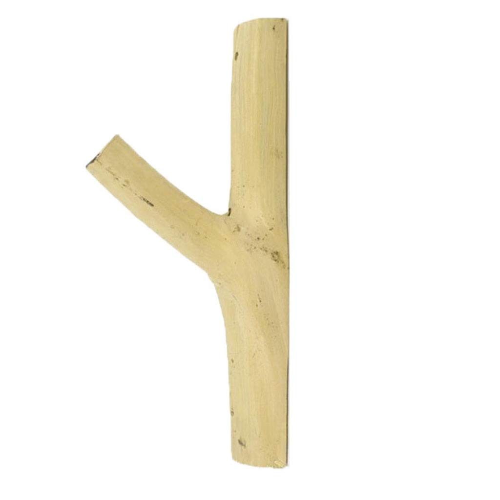 DXTFDHB Wooden Coat Hook, Coat Rack Wood, Wall Hooks, Key Holder Hanging Bags and Towels, Decorative Wall Mounted(White)
