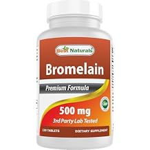 Best Naturals Bromelain Proteolytic Digestive Enzymes Supplements, 500 mg, 120 tablets - Supports Healthy Digestion, Joint Health, Nutrient Absorption
