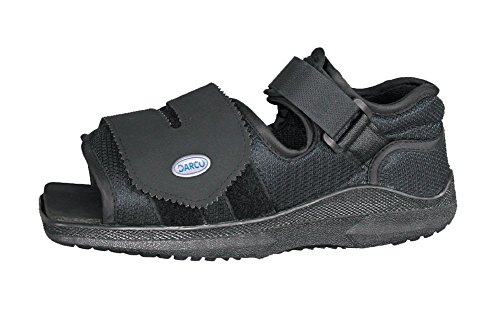 Complete Medical Darco Med-Surg Shoe Black Square-Toe Men's, X-Large, 0.85 Pound