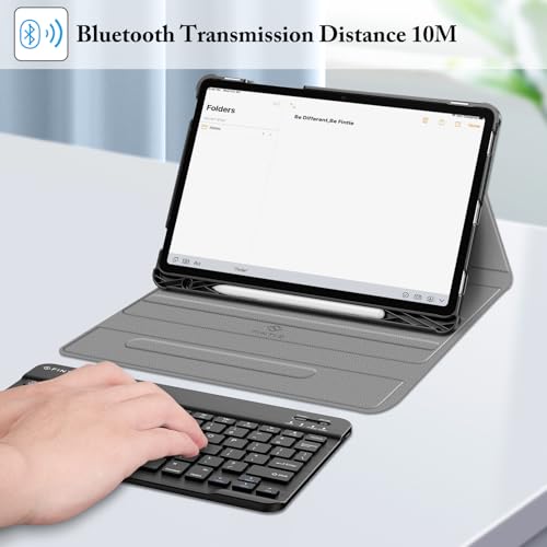 Image of Fintie - Samsung Galaxy Tab S9 FE 5G 10.9 inch /Galaxy Tab S9 11 inch 2023 Keyboard Case with S Pen Holder, Slim Stand Case with Wireless Bluetooth Keyboard