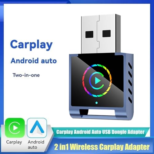 Adaptador CarPlay y Android Auto inalámbrico Jnchdghwa dongle USB para coche 3