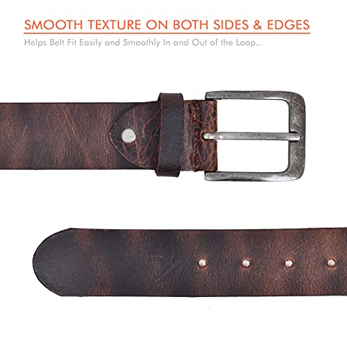 Belts For Men Anti Scratch Classic Buckle Casual Dress Leather Waist Belt #TOP2