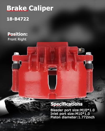 Image of cciyu Front Right Brake Caliper Assembly w /Bracket 18-B4722 1999 2000 2001 2002 For Ford For Mustang