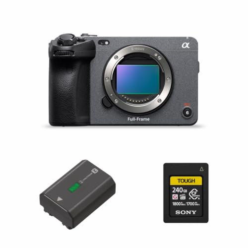 Cinema Line FX3A Full-Frame Camera | 4K 120P | Compact & Lightweight | Made for Filmmakers + Additional Rechargeable Battery (NP-FZ-100) & Memory Card