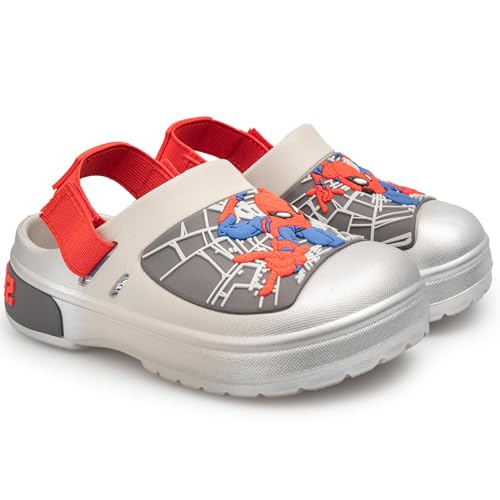 Image of Marvel Spiderman Clogs for Kids, Waterproof Slip On Toddler Clogs