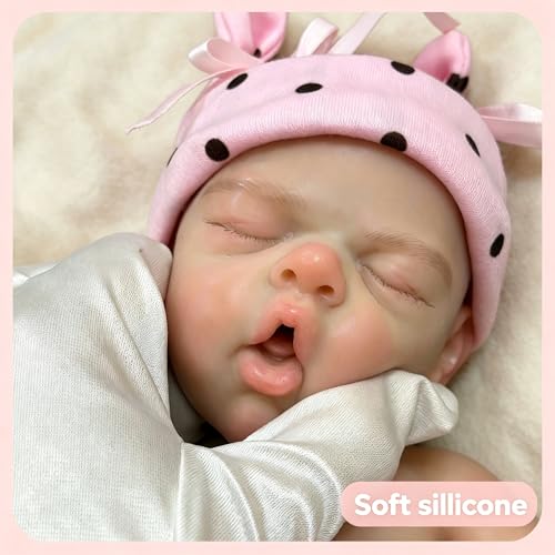 Muñeca bebé de silicona 13 pulg realista suave miniatura 2
