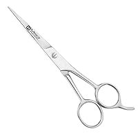 Vista 5 de Macs - Tijeras de corte de pelo, tijeras de peluquería de 5.5 pulgadas, maquinilla de afeitar de acero inoxidable de alta calidad con hoja de borde