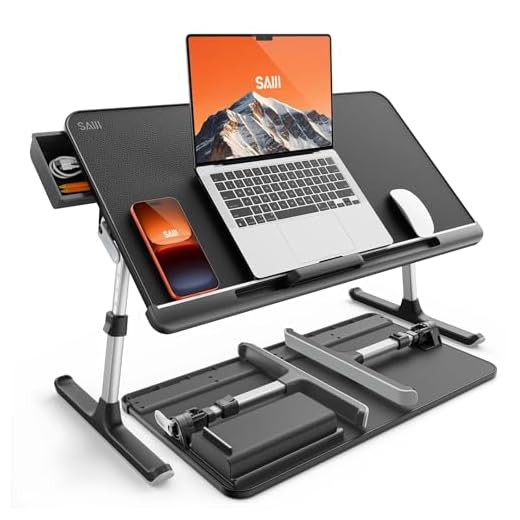 SAIJI Adjustable Laptop Bed Table