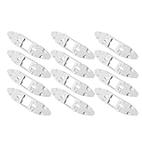 Pack of 12 Outdoor Light Mounting Brackets Heavy Duty Weather Fixtures Clips for Garden Wall Lamp Installation Easy Assembly Weather Light Fixtures