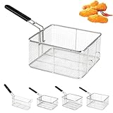 Genérico Cesta para freír Acero Inoxidable para Barbacoa, Restaurante, hogar, 6L/8 L/11L
