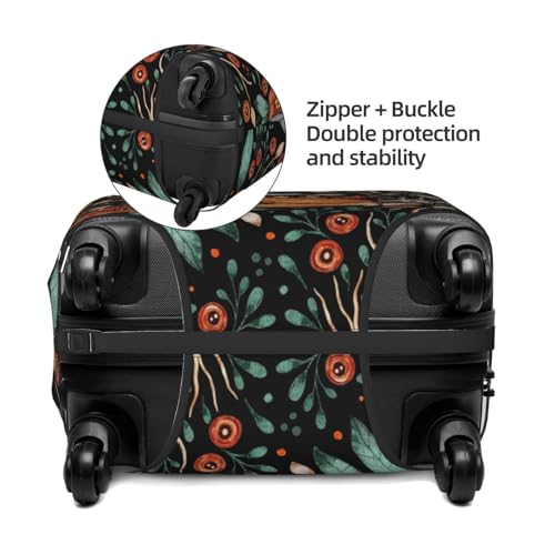 Travel Luggage Cover Protector - Fox Fall Forest Flower Anti-Scratch Suitcase Covers Fits 18-32 Inch Luggage4