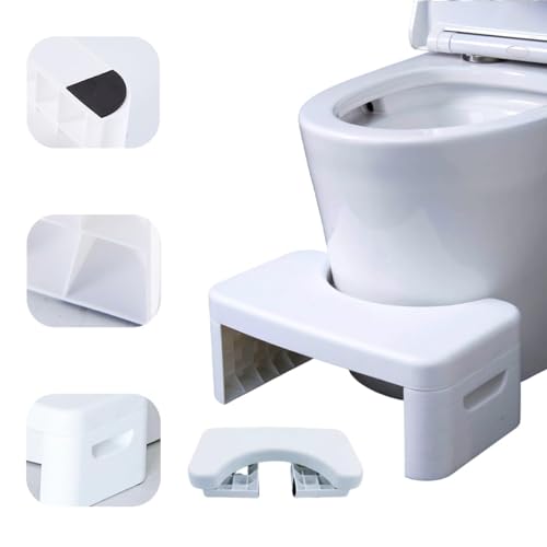 Tabouret de toilette multifonctionnel détachable, marchepied portable, adapté aux salles de bains à domicile, tabouret de toilette à la turque, pratique,...