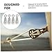 GLEAVI 4pcs Miniature Hoisting Pulley Sturdy Galvanized Construction Easy Resistant Design for Industrial Crane Applications Strong Bearing Capacity Convenient Practical