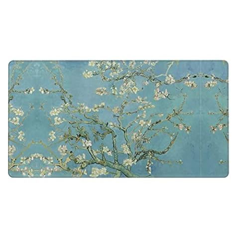 Podkładka pod mysz z kwiatami wiśni 40 x 75 cm duża podkładka pod mysz do gier, do biura, gier, komputera, laptopa, biurka